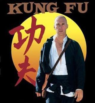 David Carradine on a poster for the Kung Fu TV series